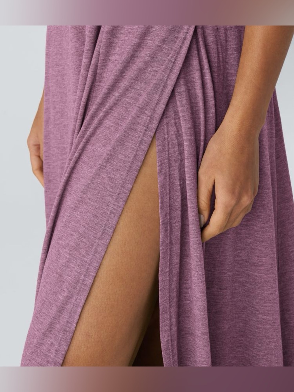 Halara U Neck Flowy Maxi Casual Mauve  Tank Dress, Size M - Picture 4 of 9
